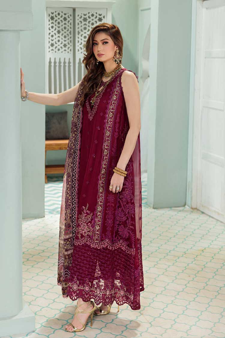 Picture of Noor by Saadia Asad - Design 06 Laserkari Chiffon Collection - Available at Raja Sahib