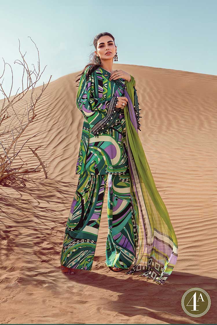 Picture of Maria B - Design 4A Desert Rose Mprints Fall Winter Collection - Available at Raja Sahib