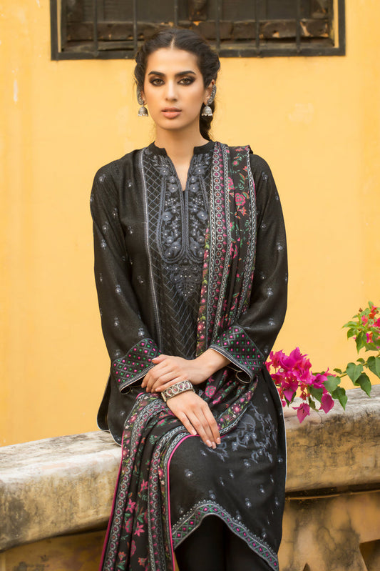 Picture of Lakhany - WEC SR 0053 Winter Embroidered Collection - Available at Raja Sahib