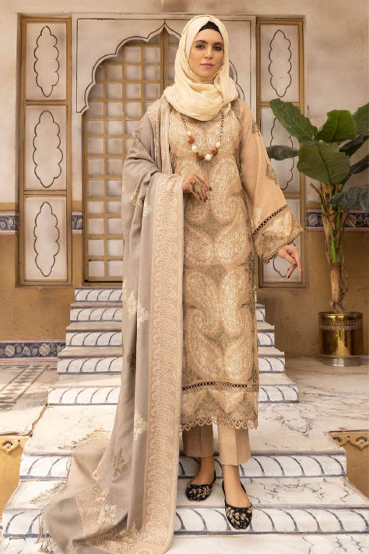 Picture of Riaz Arts - 10 Dastkari Embroidered Wool Touch I.T Pashmina Collection - Available at Raja Sahib