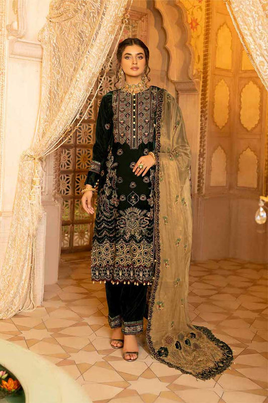 Picture of Shaista - 400 Embroidered Pure Micro Velvet Collection - Available at Raja Sahib