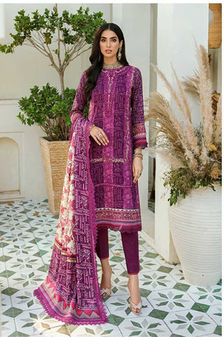 Noor by Saadia Asad Design 2A Noor Embroidered Prints Woolen Shawl Collection 2022