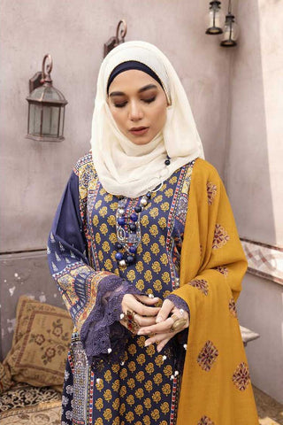 Riaz Arts - 05 Gul e Zarki Cotton Satin Printed Collection Vol 3