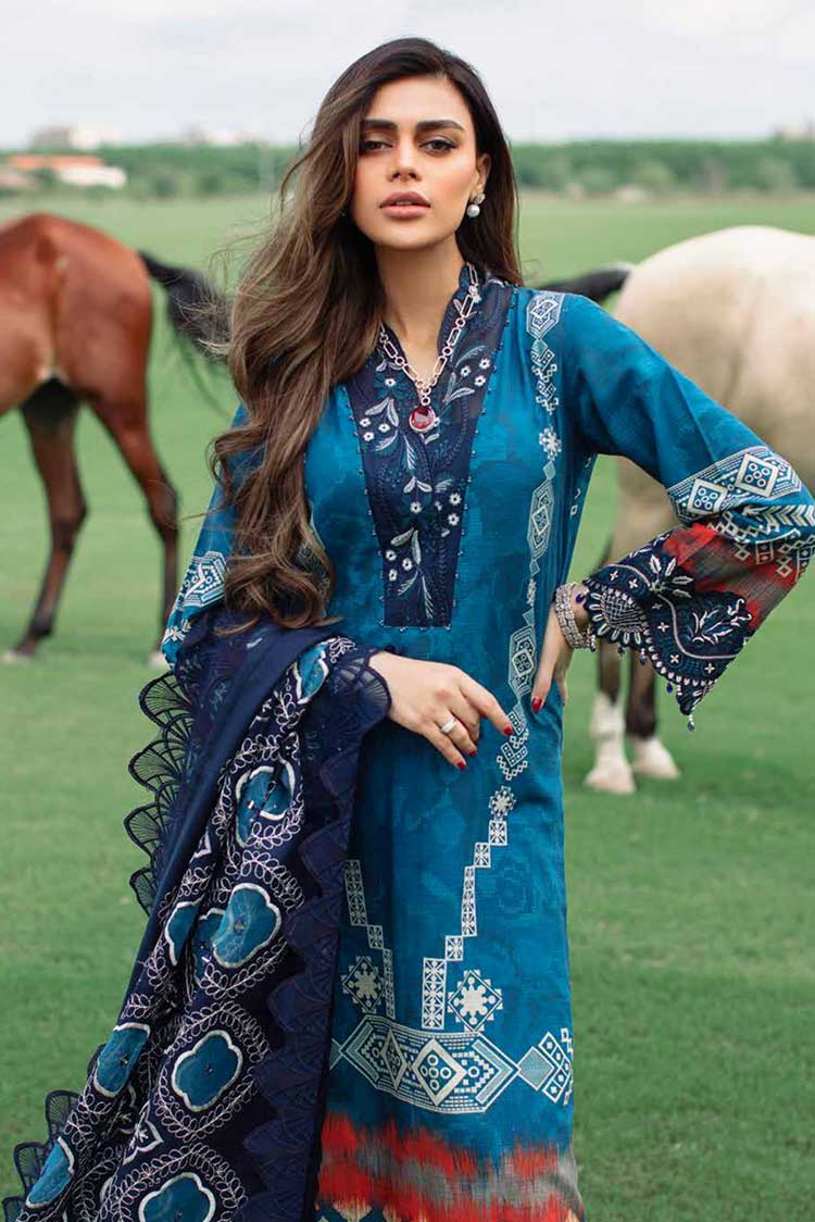 Picture of Nureh - NWE 02 Exclusive Embroidered Slub Khaddar Collection Vol 1 - Available at Raja Sahib