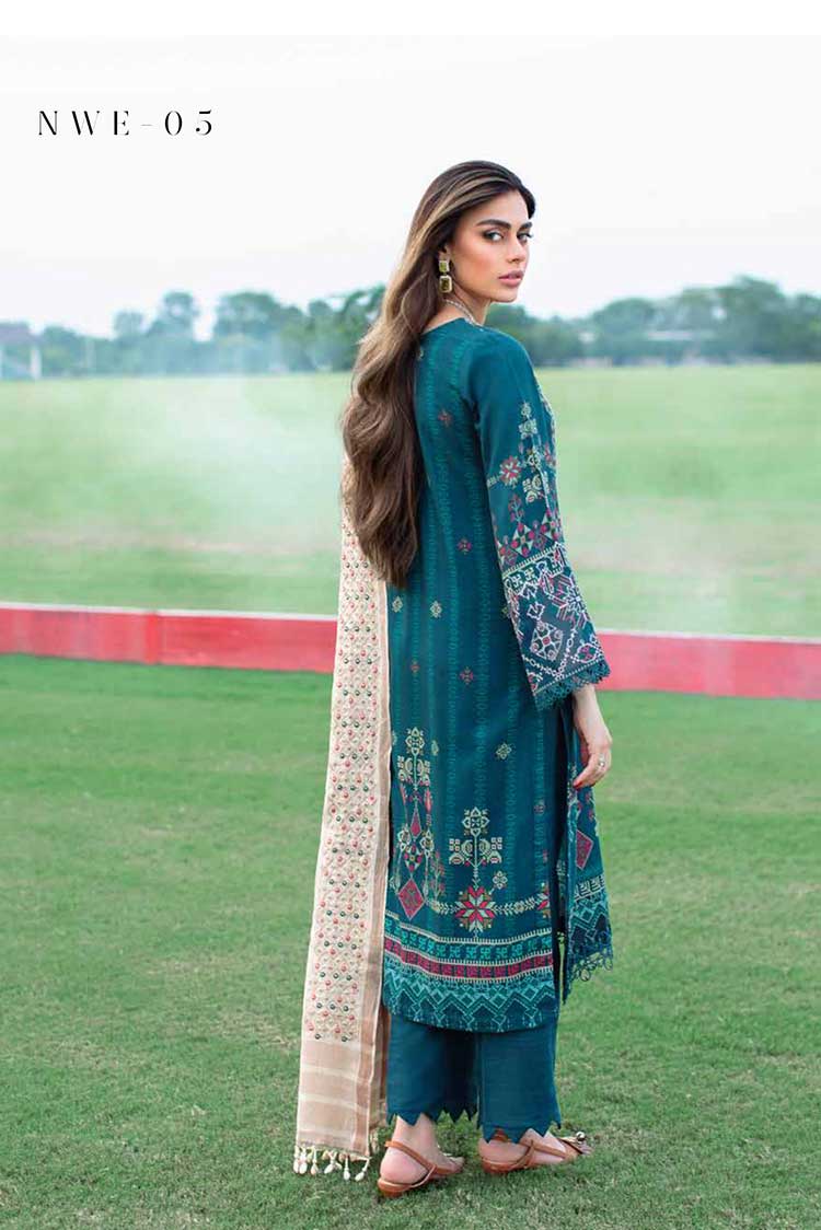 Picture of Nureh - NWE 05 Exclusive Embroidered Slub Khaddar Collection Vol 1 - Available at Raja Sahib