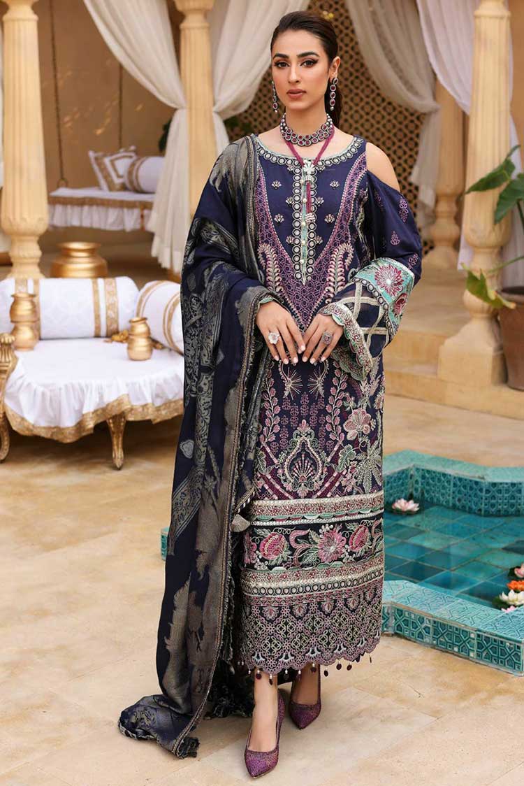 Picture of Elaf - ELW 10B Dust Luxury Winter Collection - Available at Raja Sahib