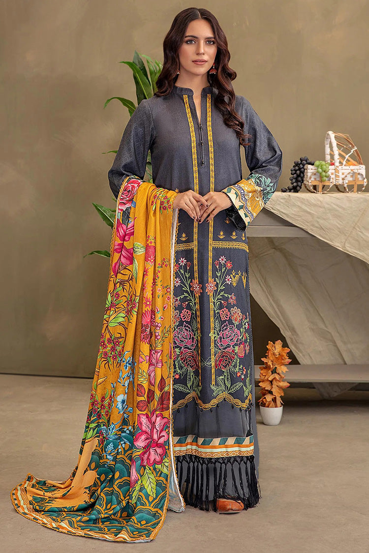 Picture of Lala - LF 004 Sofia La Femme Fully Embroidered Premium Winter Collection - Available at Raja Sahib