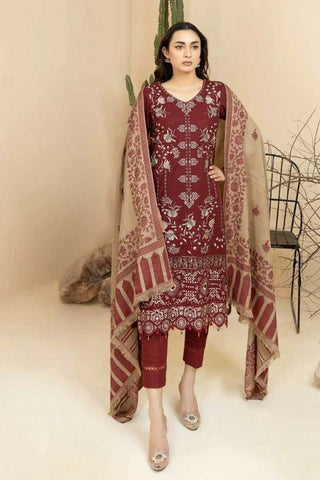 Riaz Arts Design 152 Tehzeeb Embroidered Khaddar Collection Vol 17