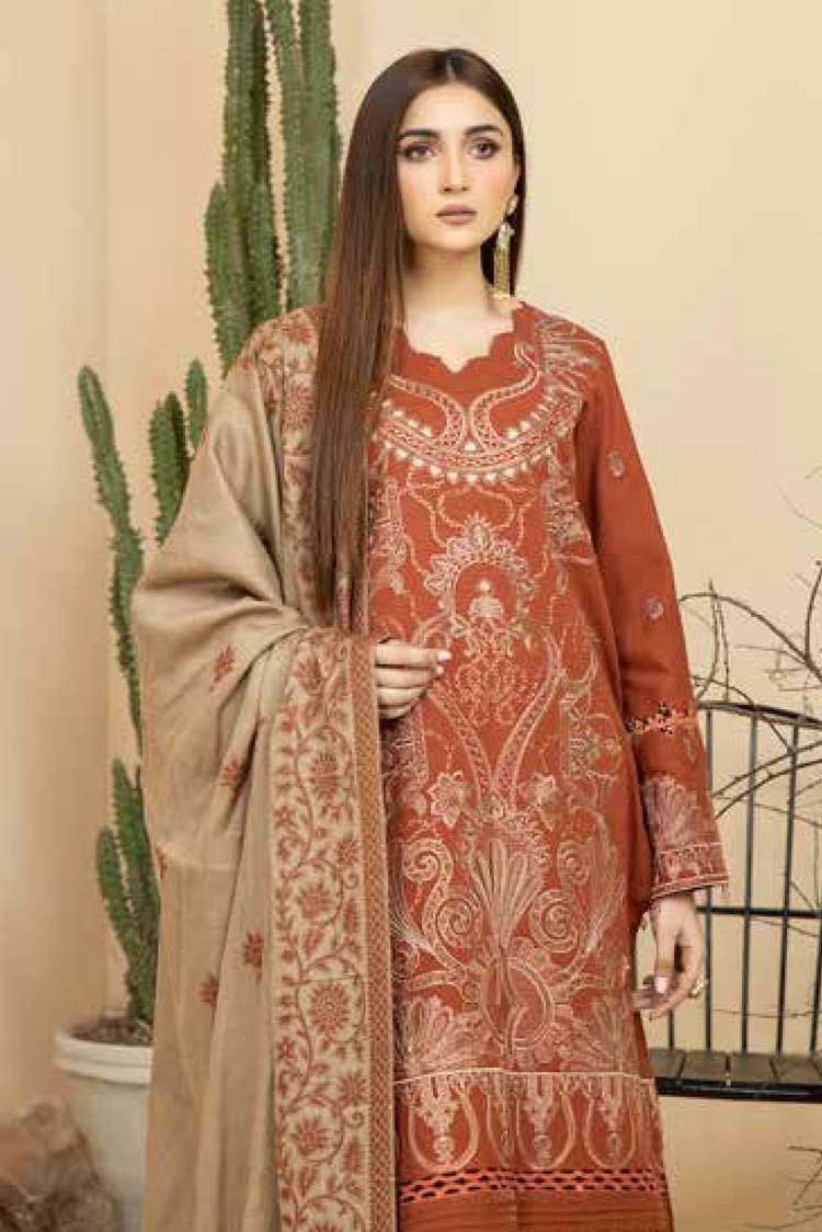 Picture of Riaz Arts - Design 153 Tehzeeb Embroidered Khaddar Collection Vol 17 - Available at Raja Sahib