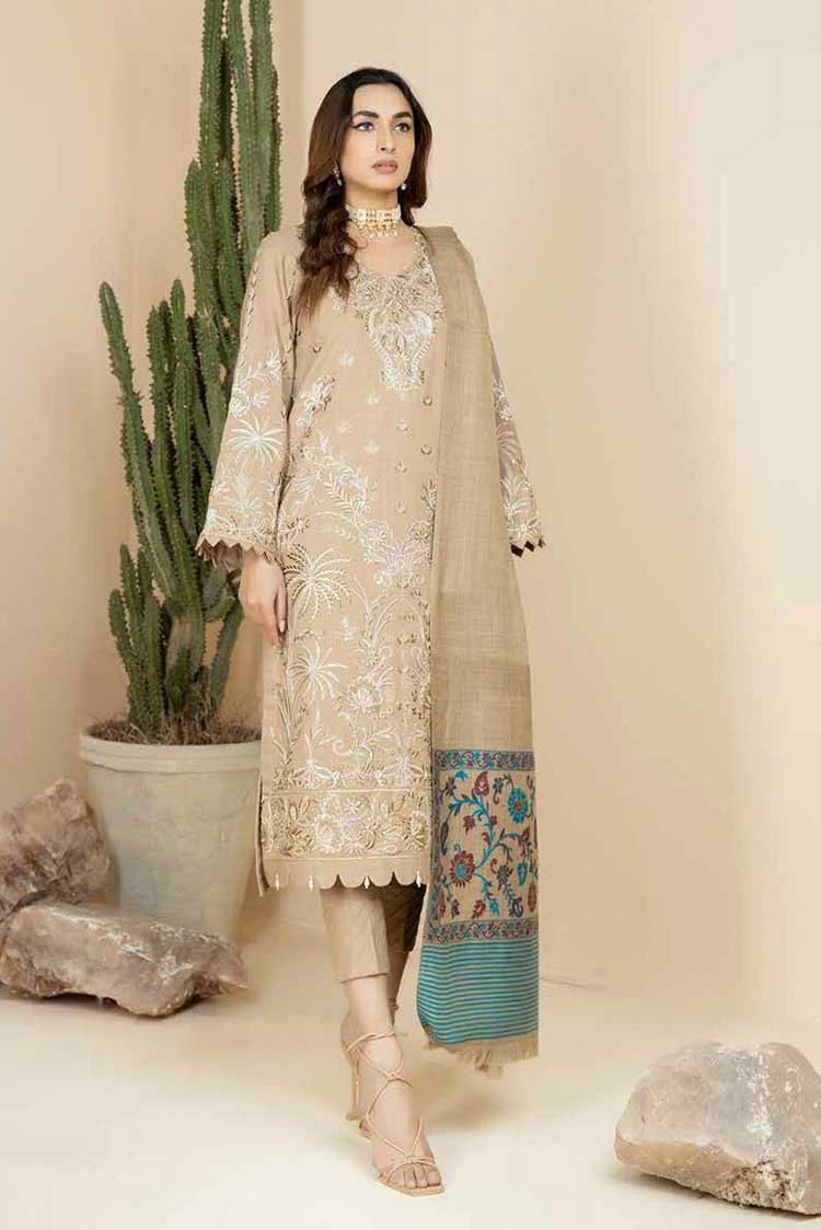 Picture of Riaz Arts - Design 161 Tehzeeb Embroidered Khaddar Collection Vol 17 - Available at Raja Sahib