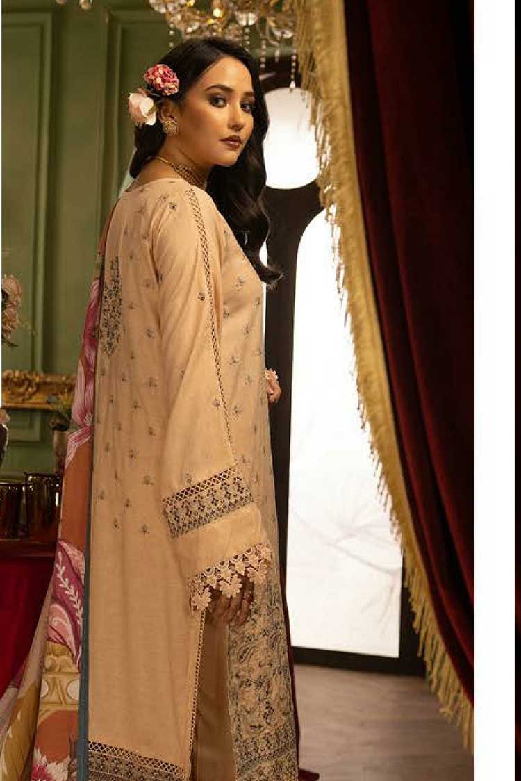 Picture of Shaista - Design 537 Exclusive Embroidered Peach Collection - Available at Raja Sahib