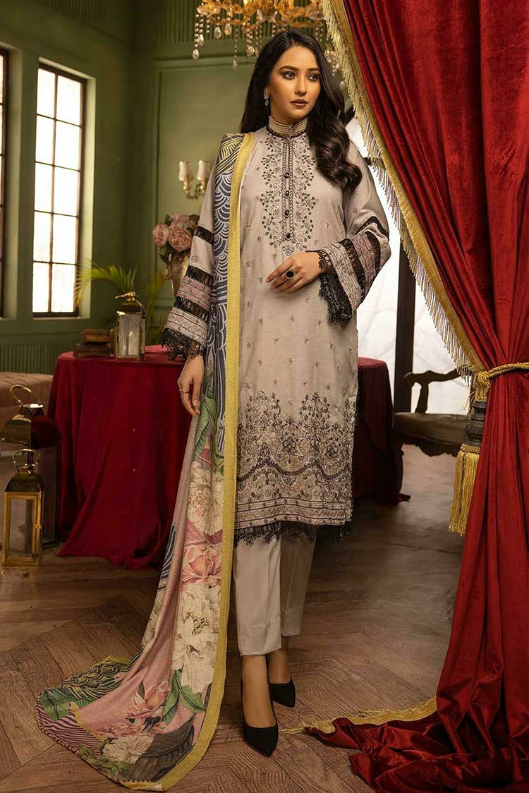 Picture of Shaista - Design 539 Exclusive Embroidered Peach Collection - Available at Raja Sahib