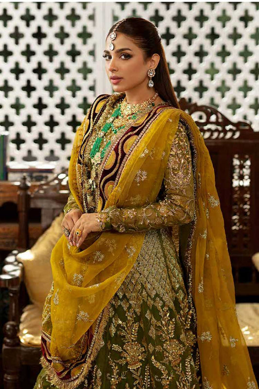 Picture of Maryam Hussain - 07 Mehndi Gulaab Wedding Collection - Available at Raja Sahib