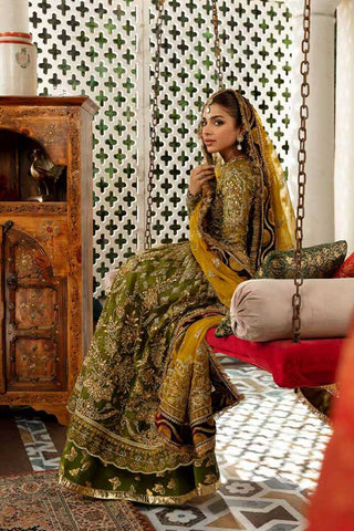 Picture of Maryam Hussain - 07 Mehndi Gulaab Wedding Collection - Available at Raja Sahib