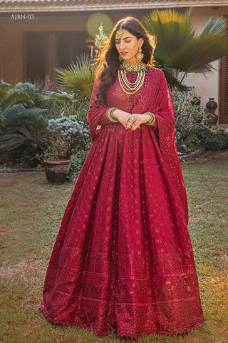 AJBN 03 Baad e Naubahar Chiffon and Raw Silk Collection