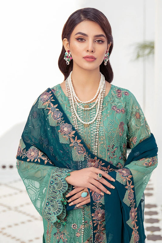 Picture of Ramsha - F 2102 Embroidered Chiffon Collection Vol 21 - Available at Raja Sahib