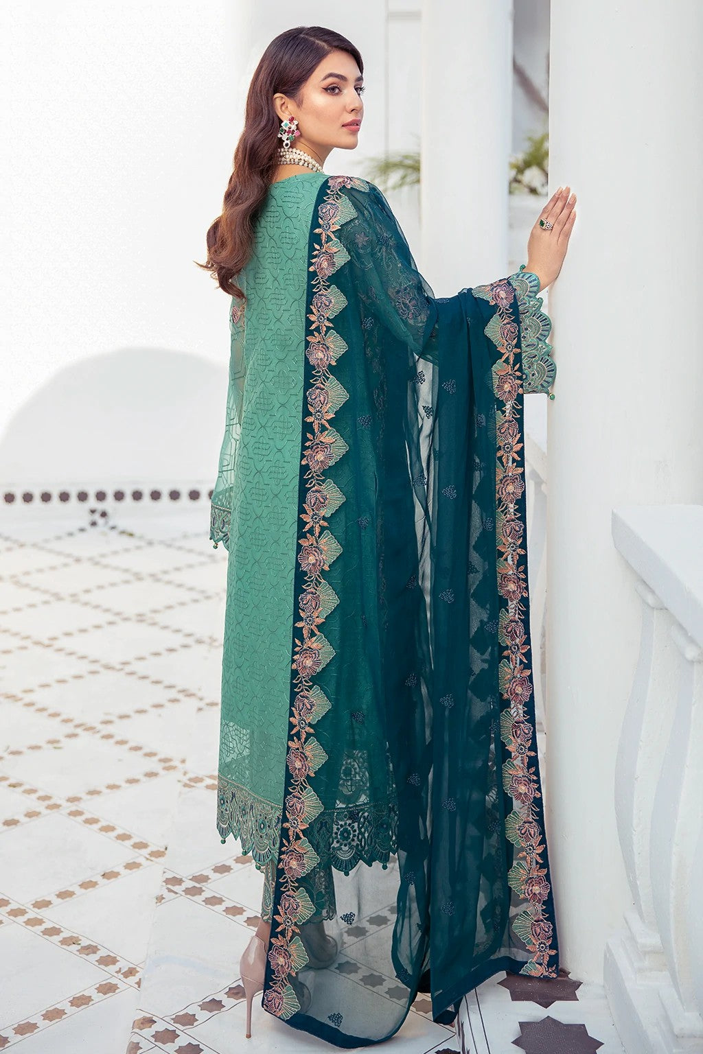 Picture of Ramsha - F 2102 Embroidered Chiffon Collection Vol 21 - Available at Raja Sahib