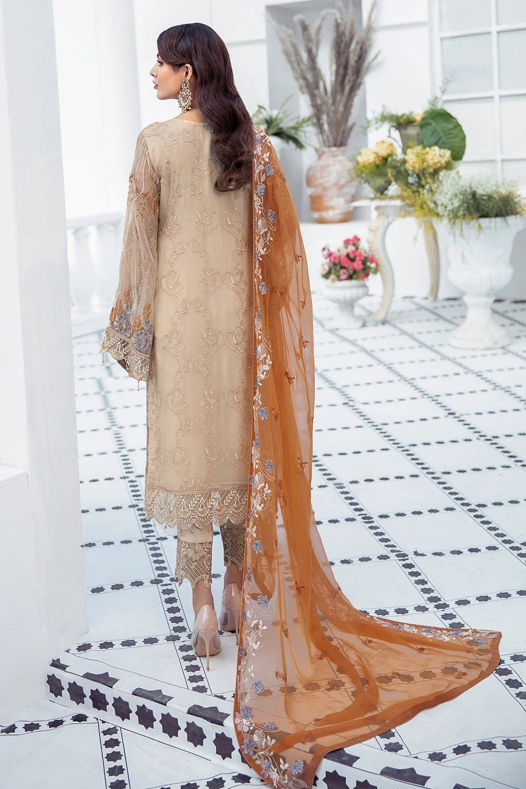 Picture of Ramsha - F 2103 Embroidered Chiffon Collection Vol 21 - Available at Raja Sahib