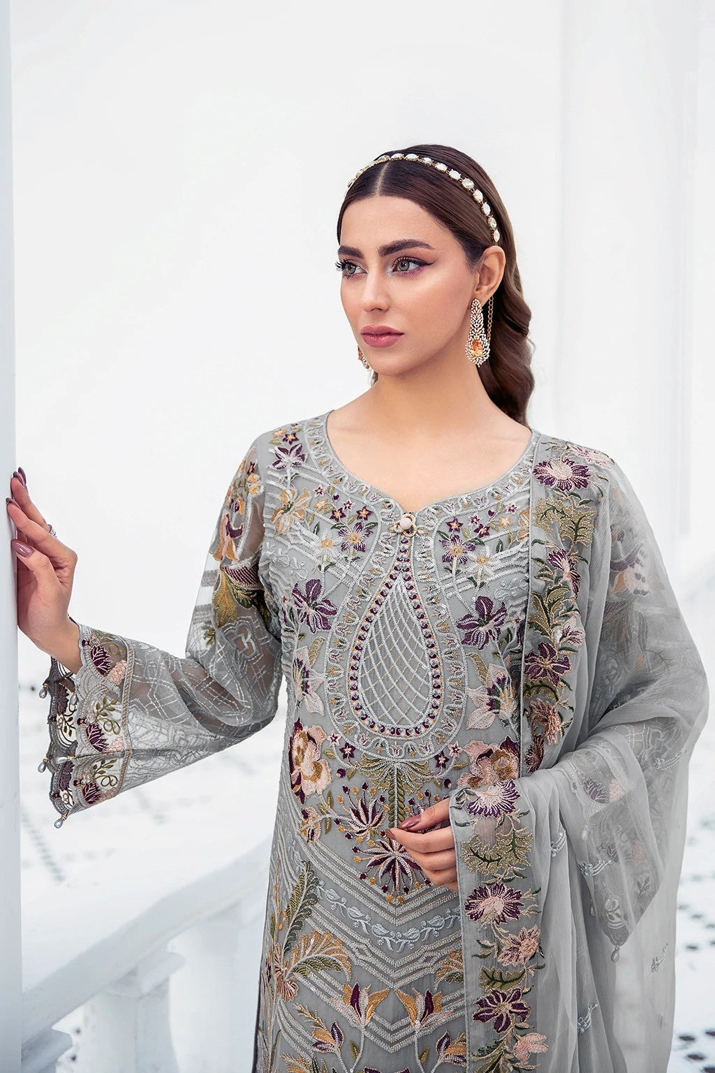 Picture of Ramsha - F 2106 Embroidered Chiffon Collection Vol 21 - Available at Raja Sahib