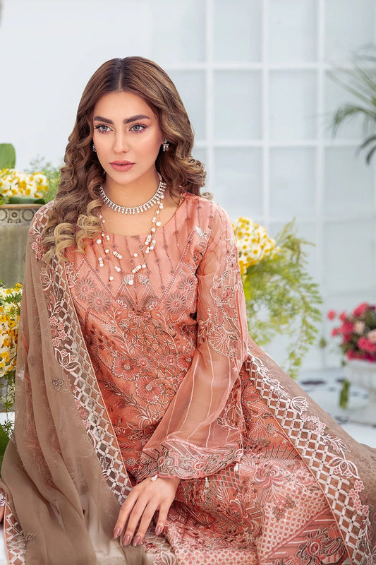 Picture of Ramsha - F 2112 Embroidered Chiffon Collection Vol 21 - Available at Raja Sahib