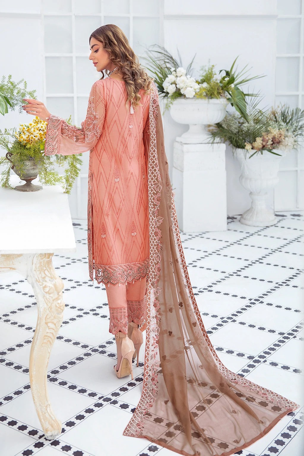 Picture of Ramsha - F 2112 Embroidered Chiffon Collection Vol 21 - Available at Raja Sahib