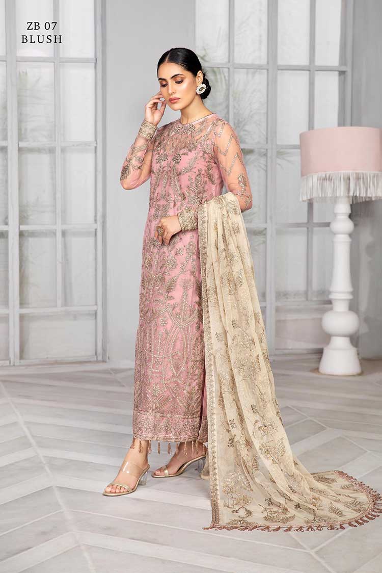 Picture of Zarif - ZB 07 Blush Bahaar Formal Wear Collection - Available at Raja Sahib