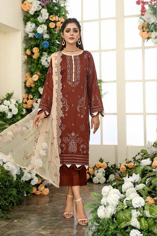 Humdum Design 02 Hues Embroidered Viscouse Collection 2022