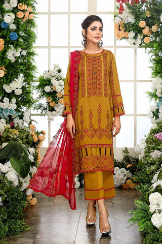 Humdum Design 04 Hues Embroidered Viscouse Collection 2022
