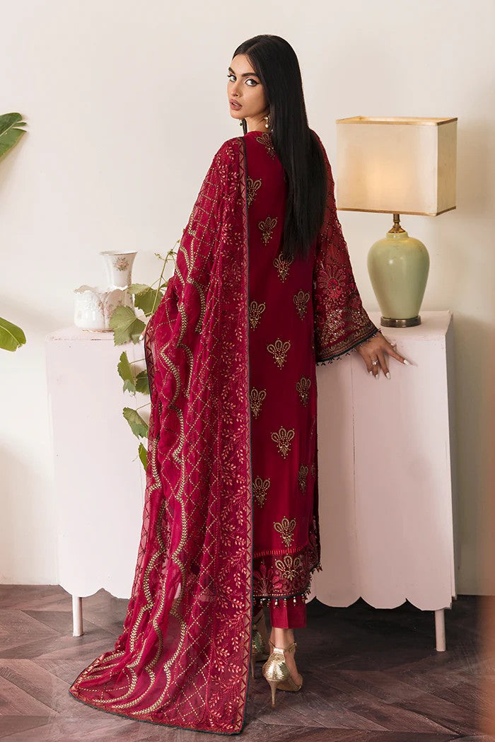 Picture of Flossie - FE 506 Cherubic Ruby Florence Luxury Executive Chiffon Collection Vol 5 - Available at Raja Sahib