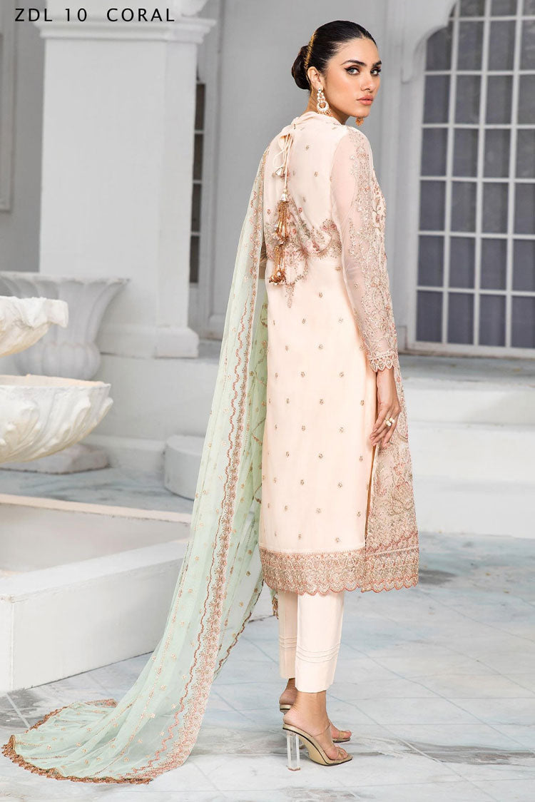 Picture of Zarif - ZDL 10 Coral De Luxury Formal Edit - Available at Raja Sahib