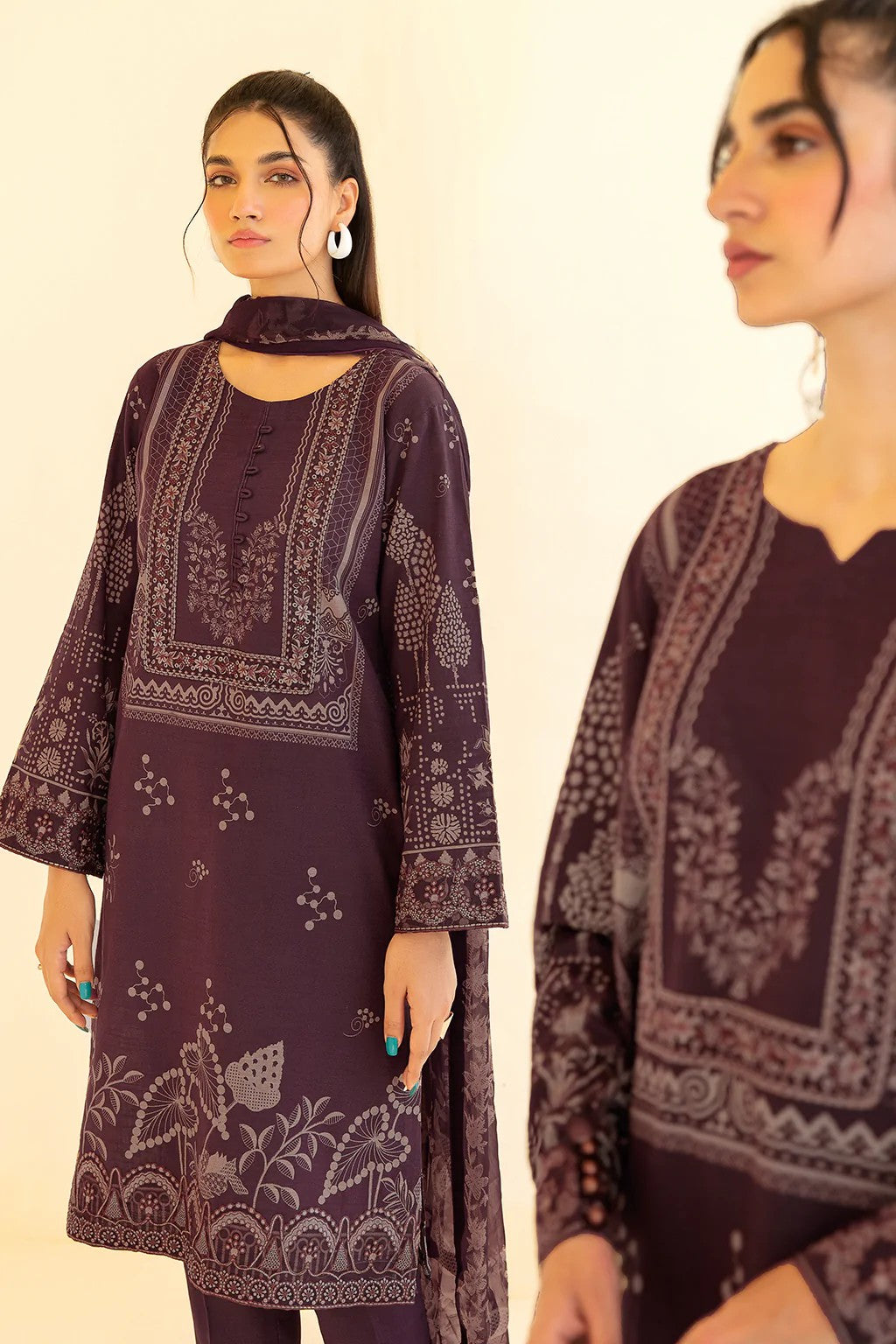 Picture of Ramsha - E 208 Dastoor Embroidered Khaddar Collection Vol 2 - Available at Raja Sahib