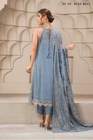 Zarif - ZF 05 Blue Bell Falak Festive Formal Wear