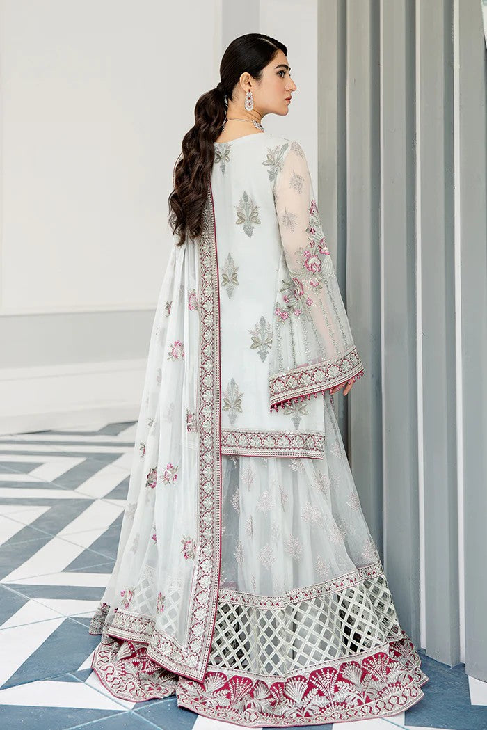 Picture of Flossie - S 1106 Lustrous Plata Safeera Embroidered Chiffon Collection Vol 11 - Available at Raja Sahib