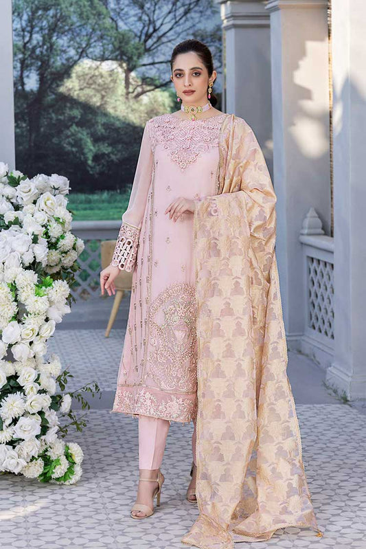 Picture of Meem - MD 01 Pure Chiffon Handwork Collection - Available at Raja Sahib