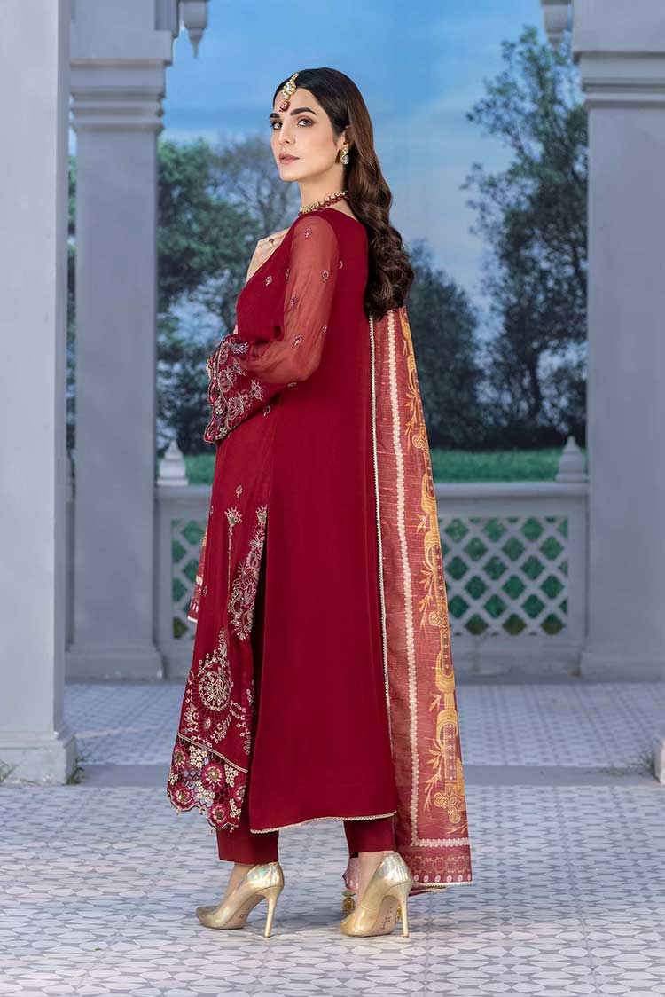 Picture of Meem - MD 05 Pure Chiffon Handwork Collection - Available at Raja Sahib