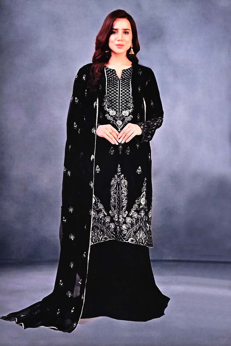 Picture of Anamta - Design 1A Luxury Handwork Velvet Edit - Available at Raja Sahib