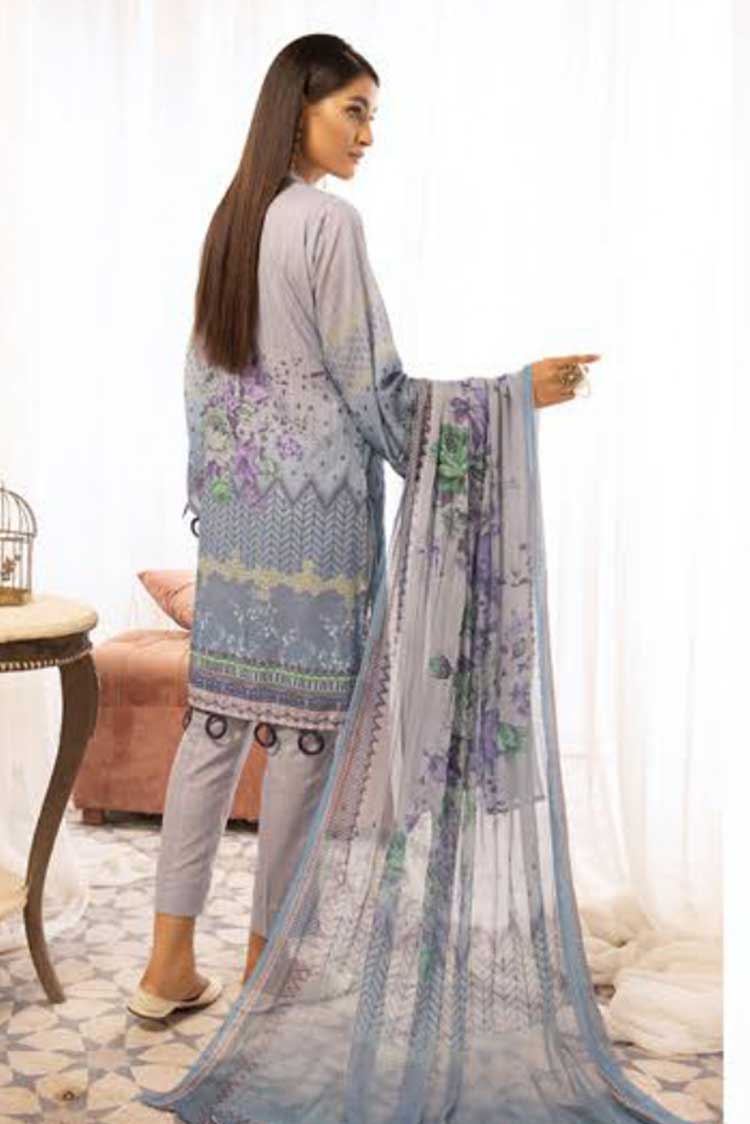 Picture of Riaz Arts - Design 04 Mahees Sequence Chikankari Karandi Collection - Available at Raja Sahib