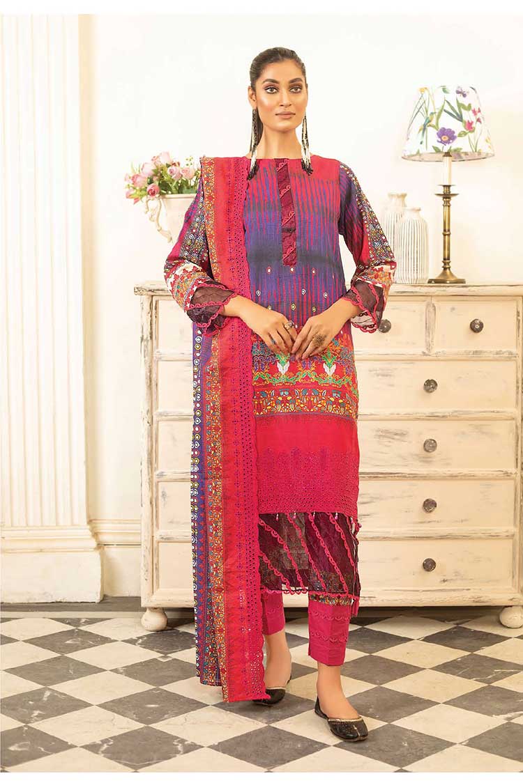 Picture of Riaz Arts - DE 07 Mahees Embroidered Slub Khaddar Collection Vol 7 - Available at Raja Sahib