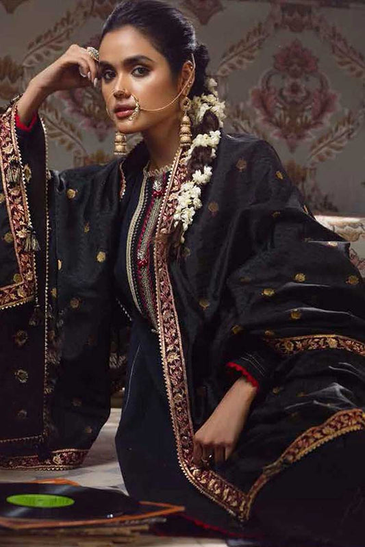 Picture of Gul Ahmed - 3PC Embroidered Khaddar Suit MJ-22085 Winter Collection - Available at Raja Sahib