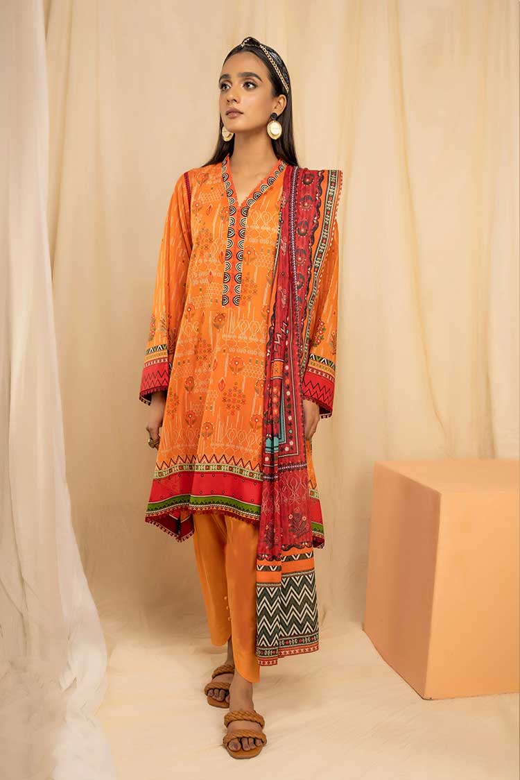 Picture of Lakhany - 3 PC Printed Lawn Suit EA429A Komal Prints Printed Lawn Collection - Available at Raja Sahib