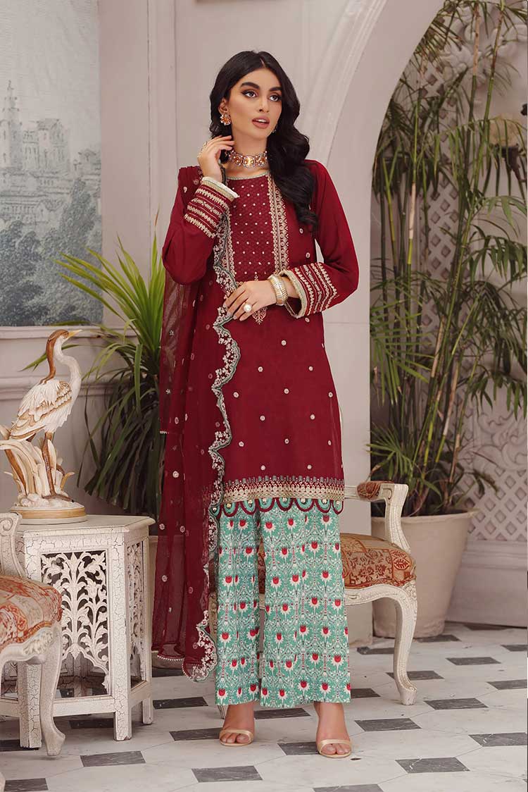 Picture of Lakhany - SG 5016 Summer Gold Embroidered Collection - Available at Raja Sahib