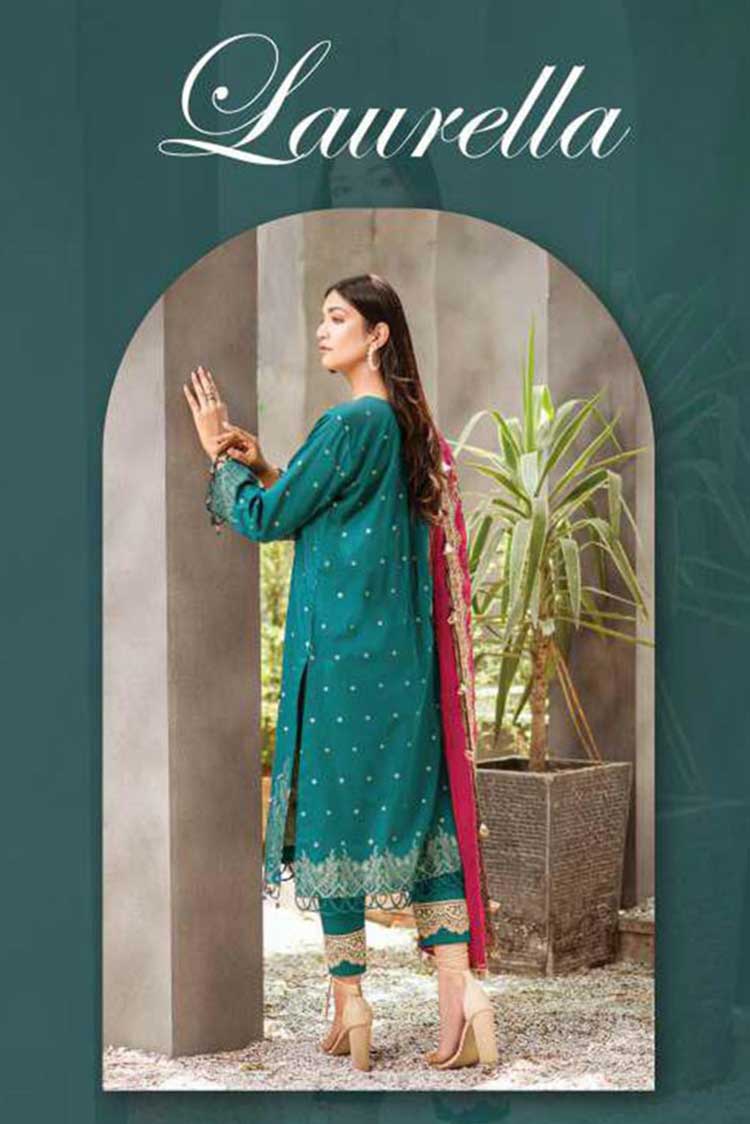 Picture of Lala - 03 Laurella Jacquard Embroidered Lawn Collection - Available at Raja Sahib