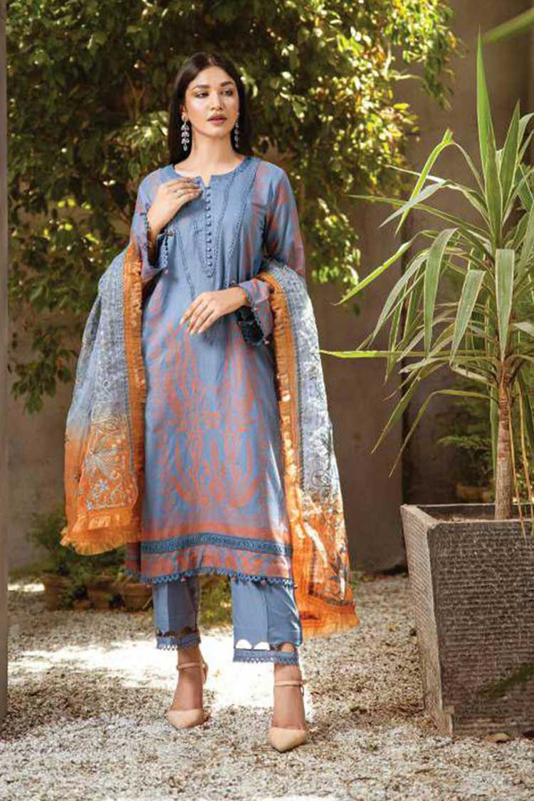 Picture of Lala - 05 Arno Jacquard Embroidered Lawn Collection - Available at Raja Sahib