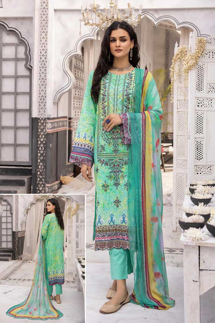 Picture of Shaista - Design 15 Haram Embroidered Lawn Collection - Available at Raja Sahib