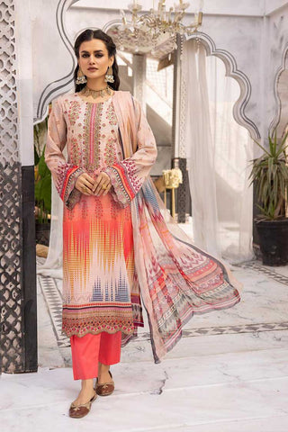 Design 18 Haram Embroidered Lawn Collection