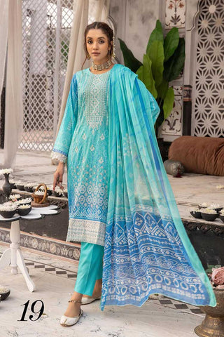 Design 19 Haram Embroidered Lawn Collection