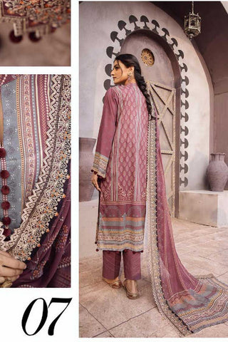 Design 07 Hira Digital Printed Lawn Collection