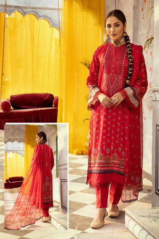 Design 21 Mehwish Embroidered Lawn Collection