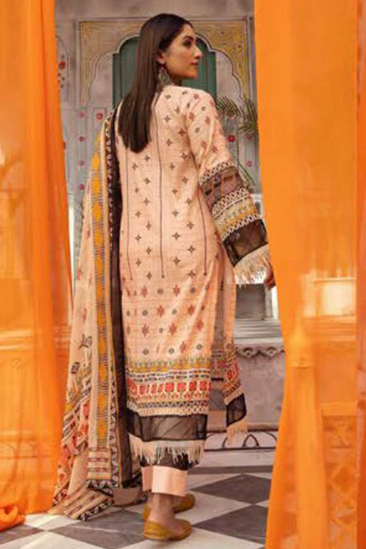 Picture of Shaista - Design 25 Mehwish Embroidered Lawn Collection - Available at Raja Sahib