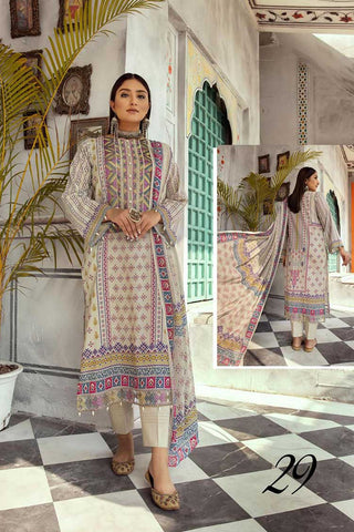 Design 29 Mehwish Embroidered Lawn Collection